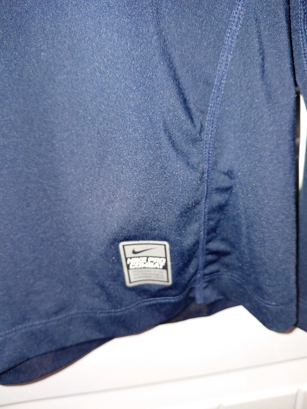 Nike Men’s Long-Sleeve Dri-FIT Crew Shirt - Slate Blue with White Swoosh